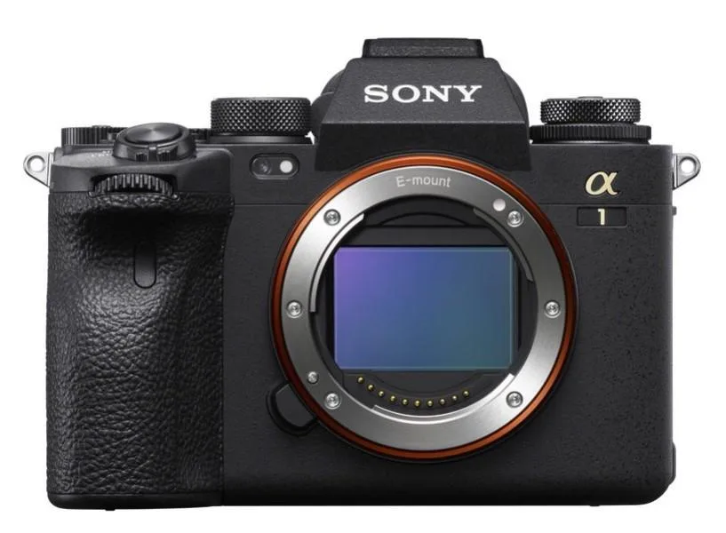 Black compact mirrorless camera body with minimal controls visible