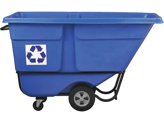Rubbermaid Commercial Rubbermaid Commercial 2089826 1 cu yd 1250 lb Blue cleaning tilt truck — product photo