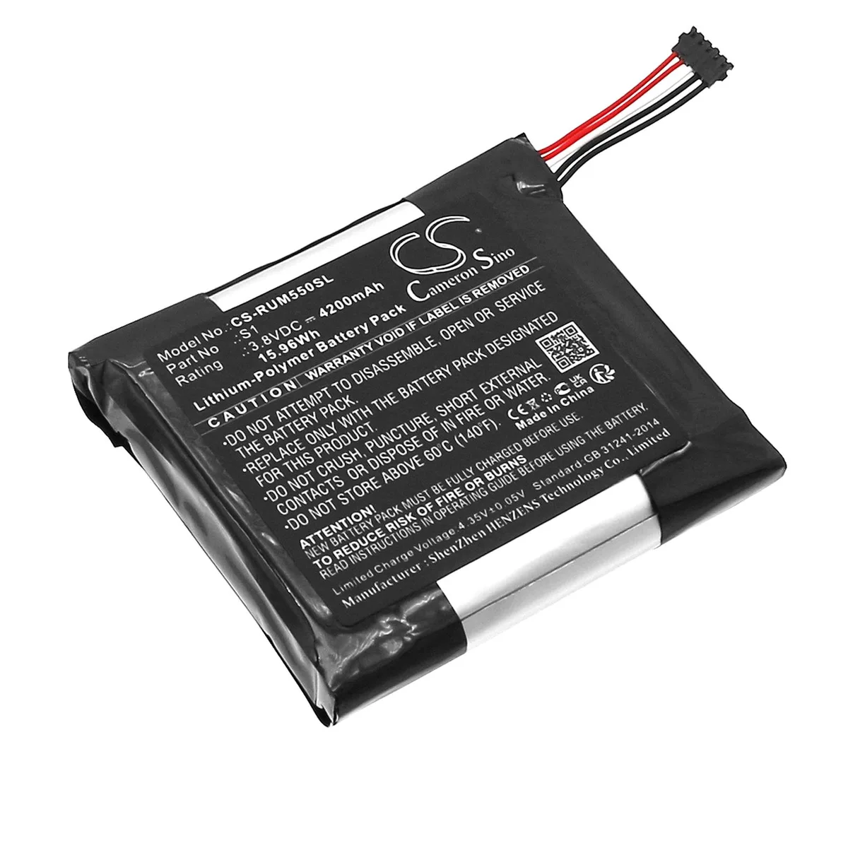 Cameron &amp; Co Cameron &amp; Co DS-CS-RUM550SL camera battery 5.2 Ah black — product photo
