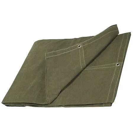 Value Brand Value Brand 15 x 20 ft 20 Mil Cotton Canvas Tarp Green — product photo