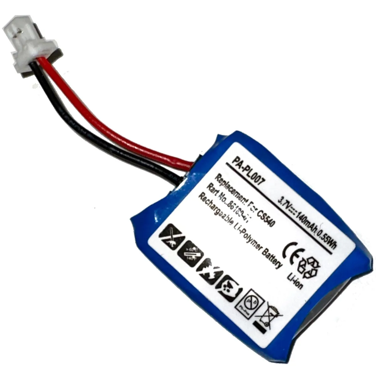 Centenex Electronics Centenex Electronics BAPLANTRONIC_CS540A cell phone battery 140mAh 3.7V Li-Polymer — product photo