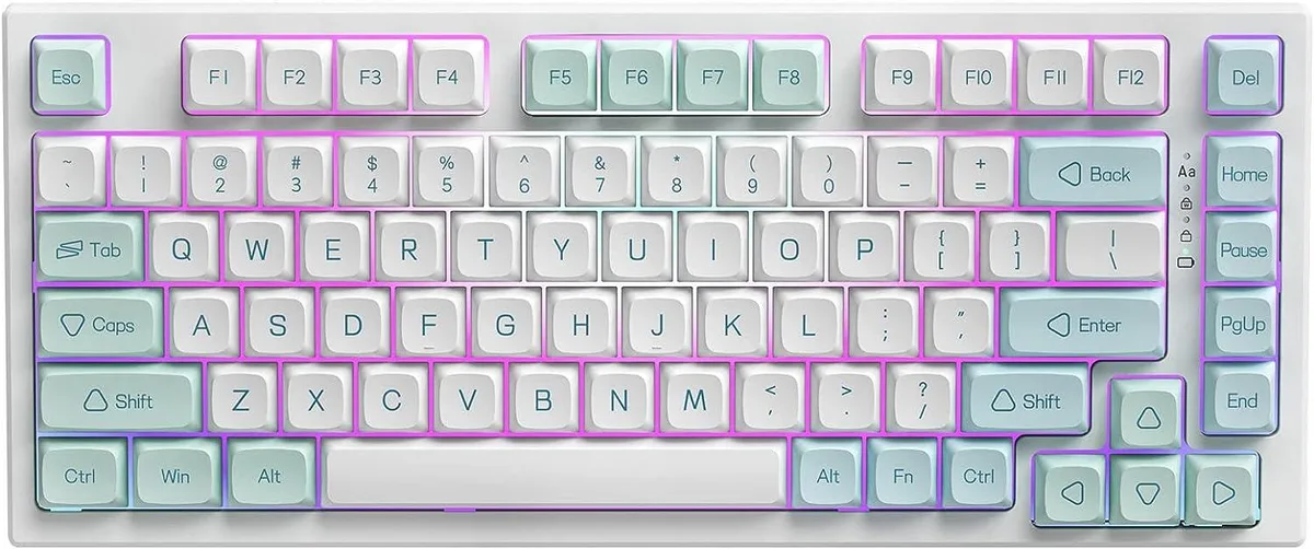 BFKK BFKK 75% Wireless Mechanical Gaming Keyboard Gateron Black Mint 82 Keys — product photo