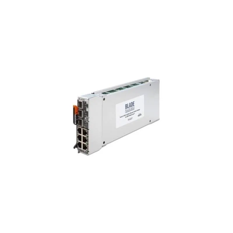 IBM BladeCenter switch module, silver rectangular blade, front port array