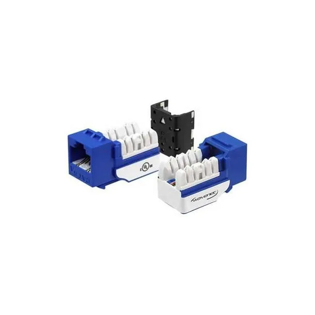 WAVENET WAVENET WAV-6AKSJBL-S Cat6a jack blue 8P8C switch module — product photo
