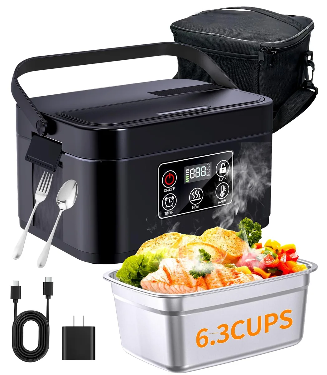 DNBeffulgent DNBeffulgent Cordless Electric Lunch Box 1.5L 21000mAh Black — product photo