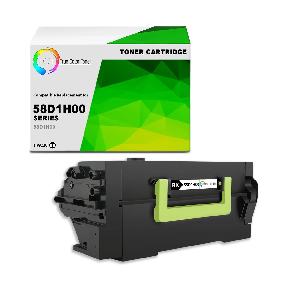 TCT TCT 58D1H00 Black Toner Cartridge for Lexmark MS725 MS821 MS822 MS823 MS825 MS826 15000 Pages — product photo