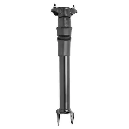 Unity rear shock absorber, silver metal cylinder with mounting hardware
