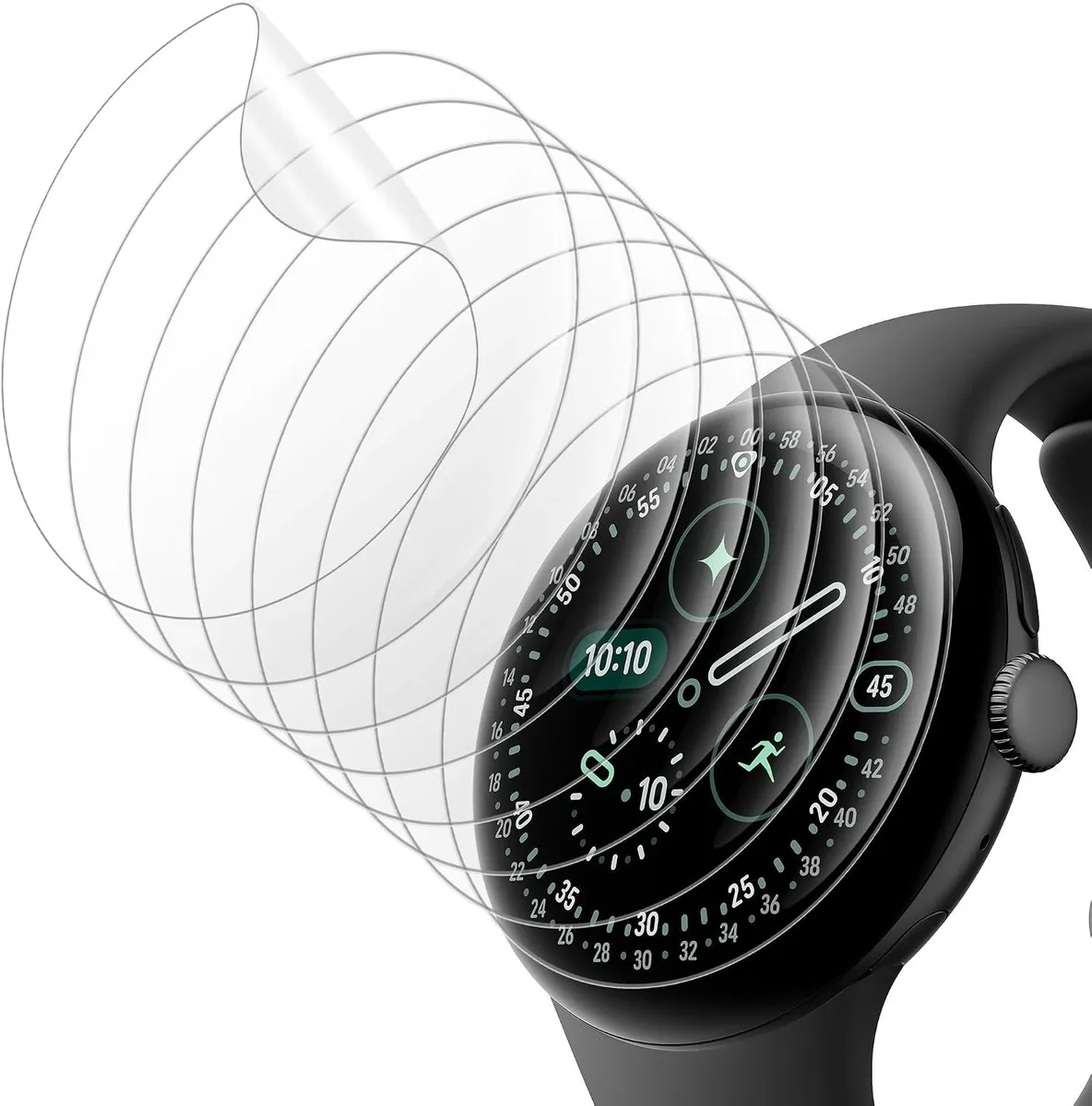 ETEIZU ETEIZU 8 Pack Screen Protector Google Pixel Watch 4/3 41mm — product photo