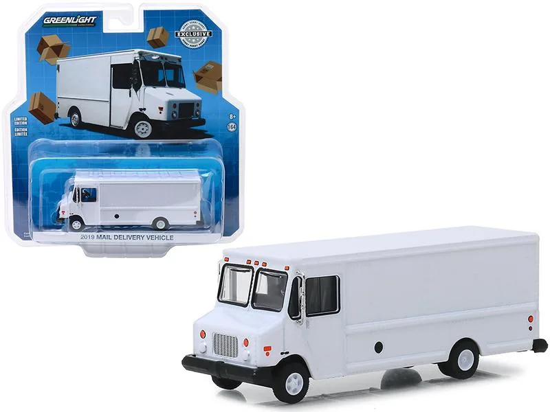 GREENLIGHT GREENLIGHT 2019 Mail Delivery Vehicle White Hobby Exclusive 1/64 Diecast 30097 — product photo