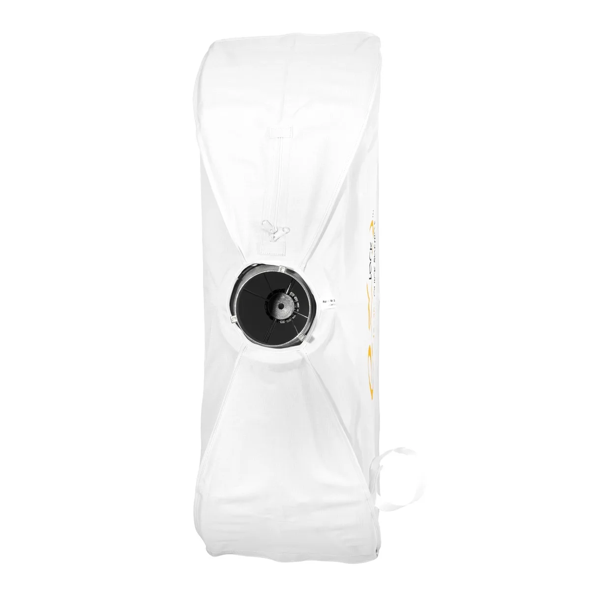 White rectangular softbox with silver interior and front diffuser, 12 by 36 inches