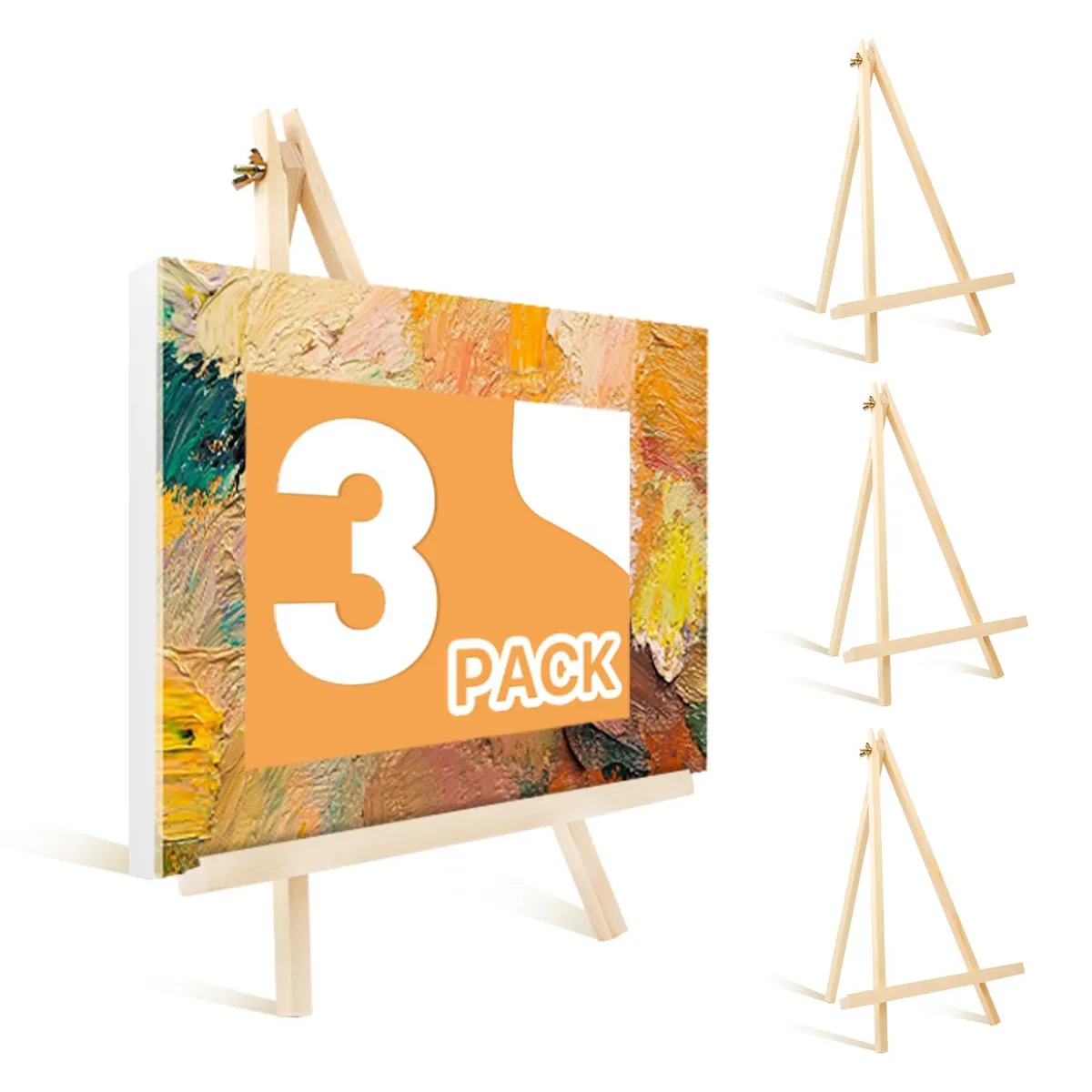  GardEasy Ea-41-e 14 Inch Wood Easel 3 Pack — product photo