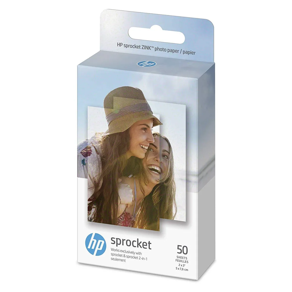 HP HP 1DE39A ZINK Sticky-Back Photo Paper 2x3 in 50 Pack — product photo