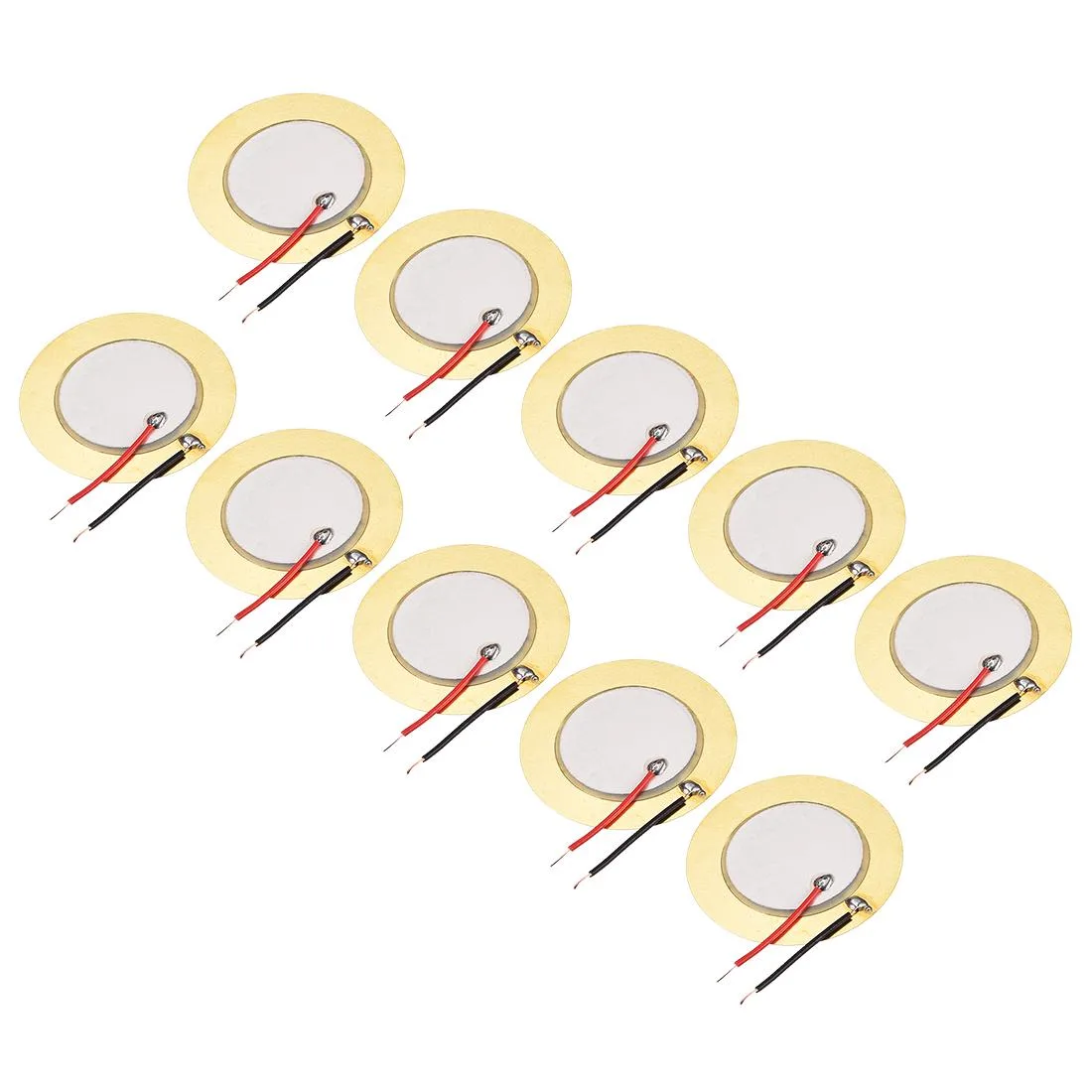 Unique-Bargains Unique-Bargains 10 Piezo Discs 35mm Brass Transducer Pickup — product photo
