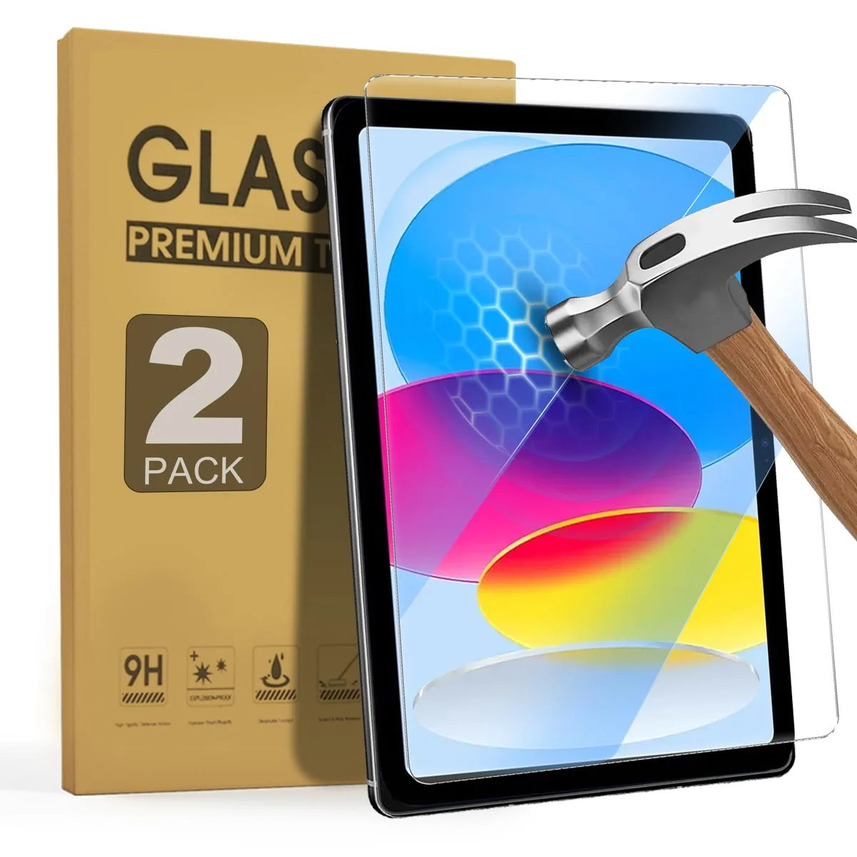  ZenRich LGM-A-iP10 Anti Blue Light Screen Protector 2 Pack for iPad A16 11th/10th Gen — product photo