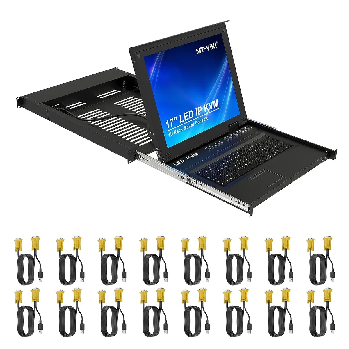 BFKK BFKK 16 Port KVM Over IP 17 LCD 19 Inch 1U Rack Mount — product photo