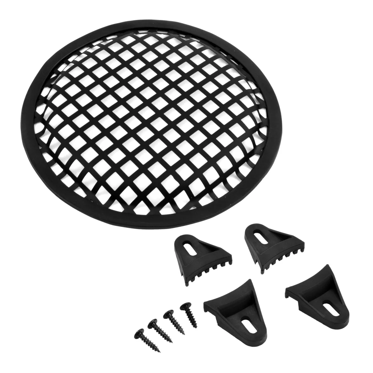 The Wires Zone The Wires Zone 6 Inch Steel Speaker Grill Waffle Style Car Electronics Accessory — product photo