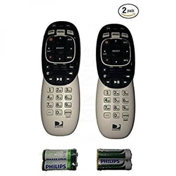 Two grey DIRECTV RC73 remote controls side by side