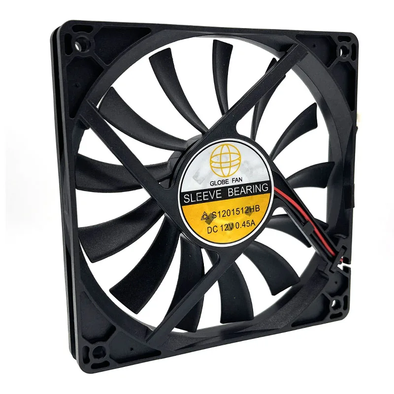 SXDOOL SXDOOL S1201512HB 120mm 15mm case fan 12V 0.42A 2200 RPM 2-pin — product photo