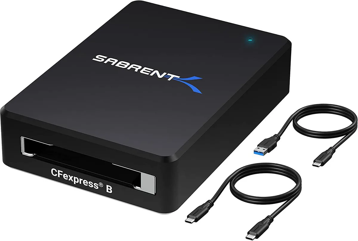 Sabrent Sabrent CR-CFER CFexpress Type B card reader USB 3.2 10Gbps — product photo