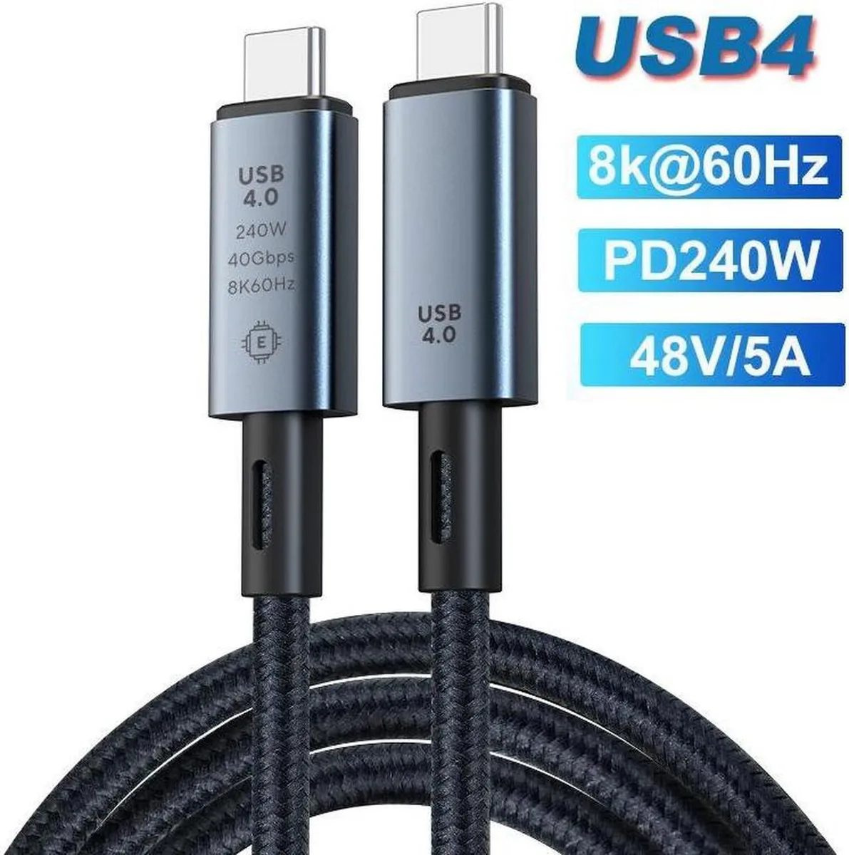 SMUGDESK SMUGDESK USB4 240W 40Gbps Type-C Cable 1.5m — product photo