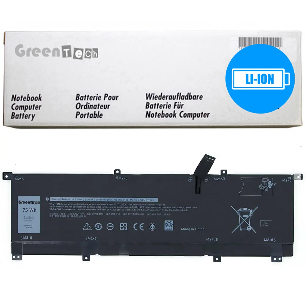 NShi NShi 8N0T7 75Whr 11.4V 6-cell laptop battery for Dell XPS 15 9575 — product photo