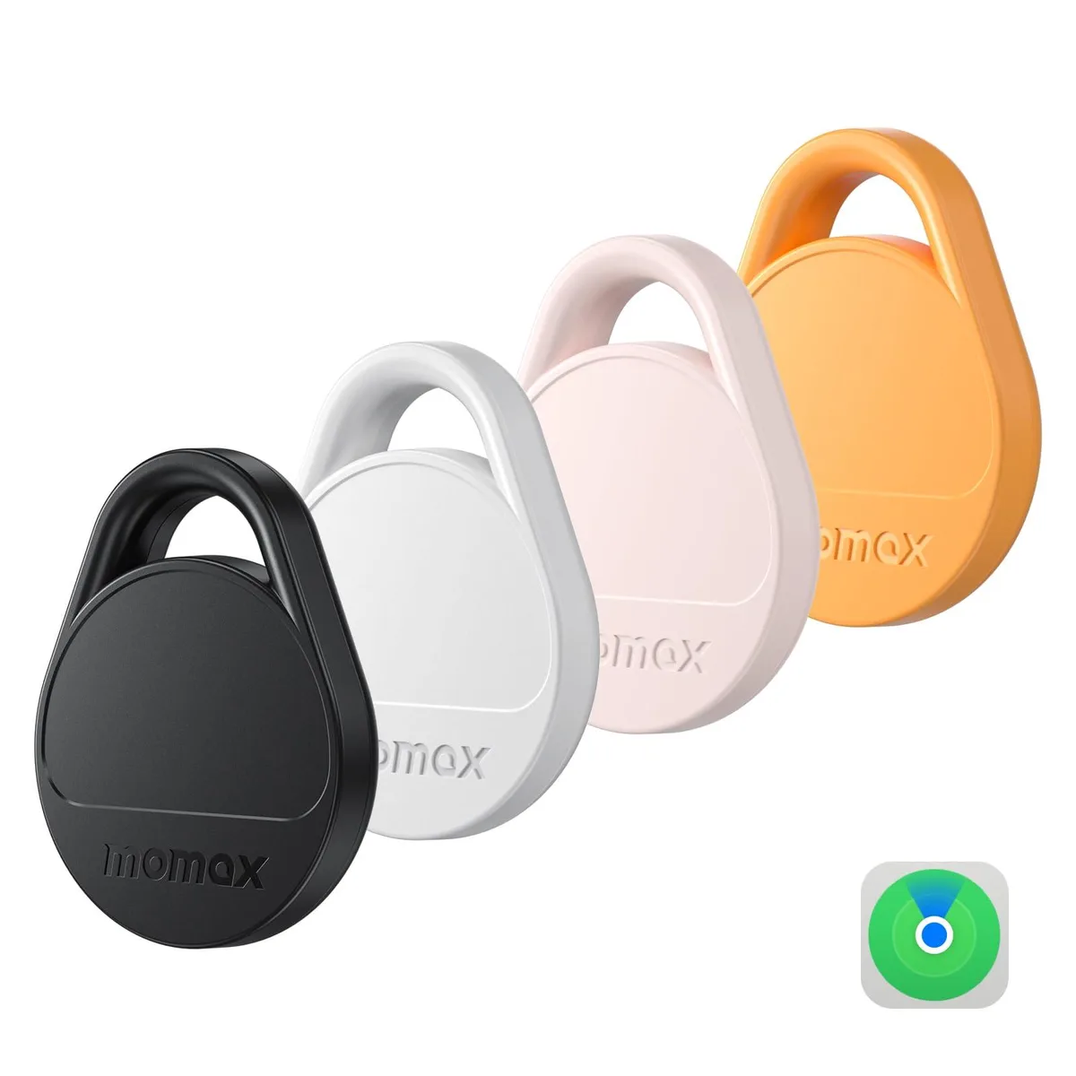 MOMAX Technology Ltd. MOMAX BR10JPGS2 Smart Tag 4Pack Black/White/Pink/Orange — product photo
