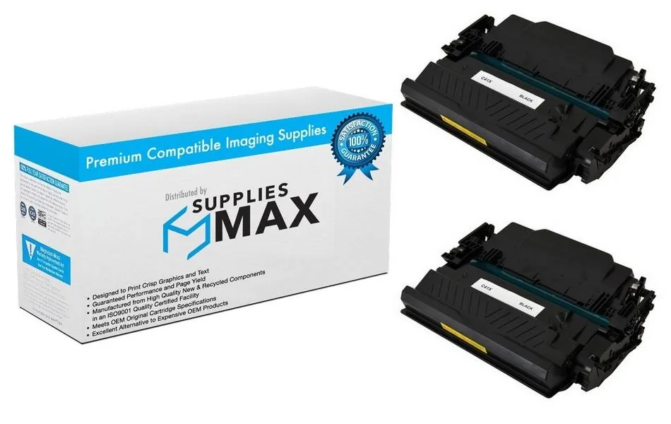 SuppliesMax SuppliesMax Canon 0453C001_2PK Black Toner Cartridge 2 Pack 20000 Pages — product photo