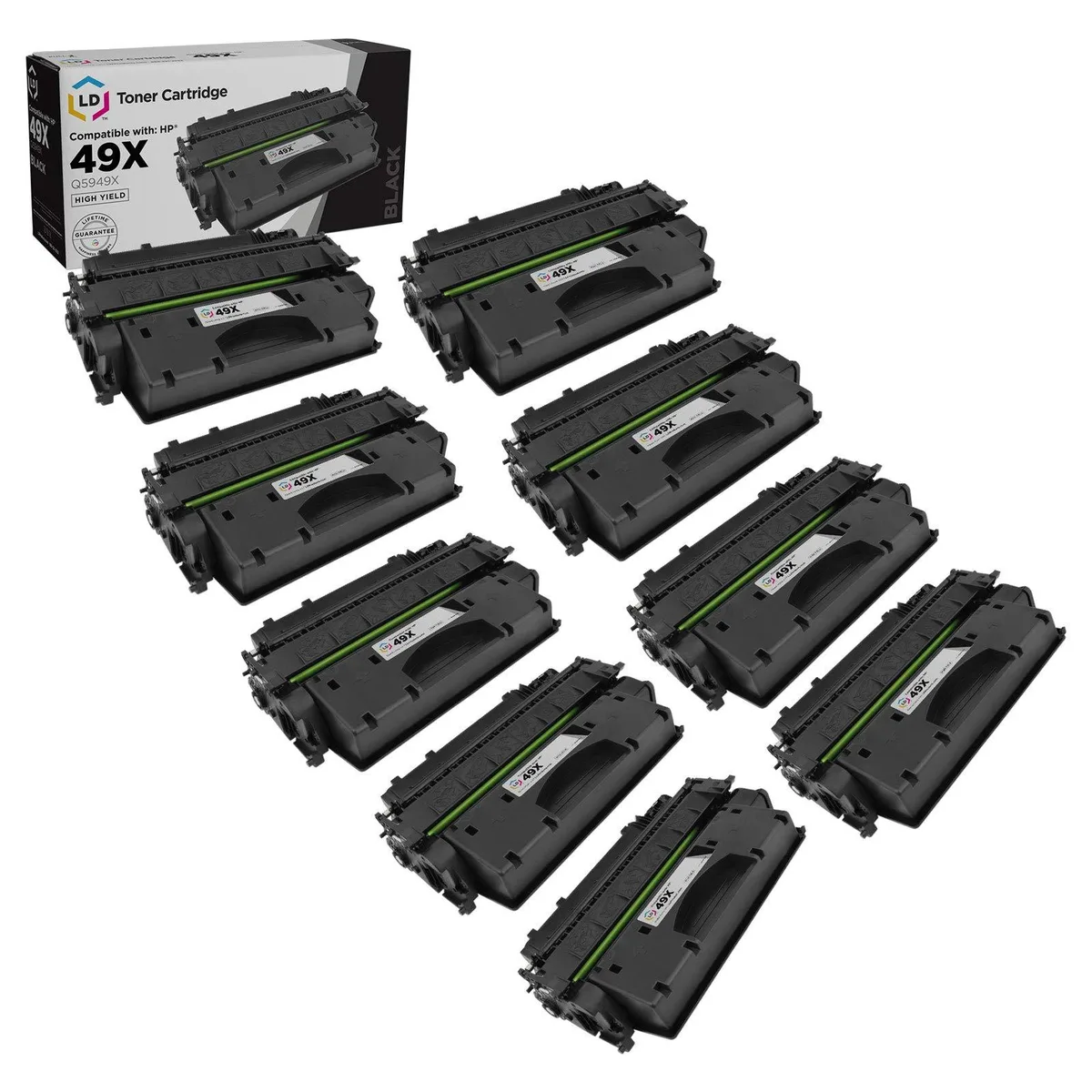 LD Products LD Products Compatible Toner Cartridge 49X Q5949X High Yield Black 9-Pack — product photo