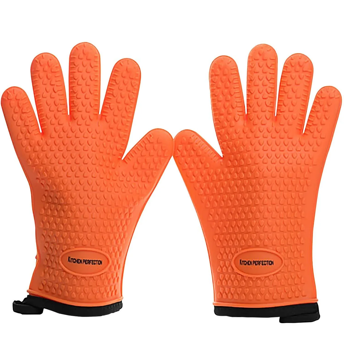  Healthy Living Smoker Oven Gloves Orange 11-inches 500°F grill accessory — product photo