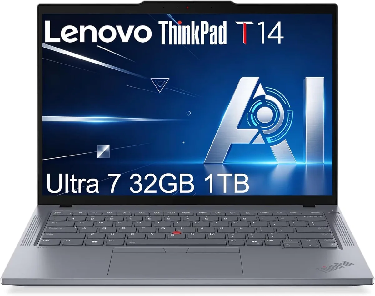 Lenovo Lenovo ThinkPad T14 business laptop 14" WUXGA Intel Core Ultra 7 155U 32GB DDR5 1TB NVMe — product photo