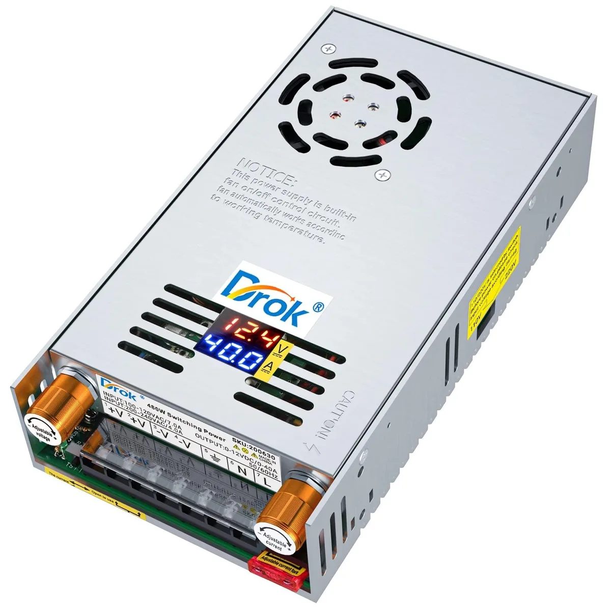 GSM Outdoors GSM Outdoors 2 in 1 Accessory 110V 220V 0-12V 40A 480W — product photo