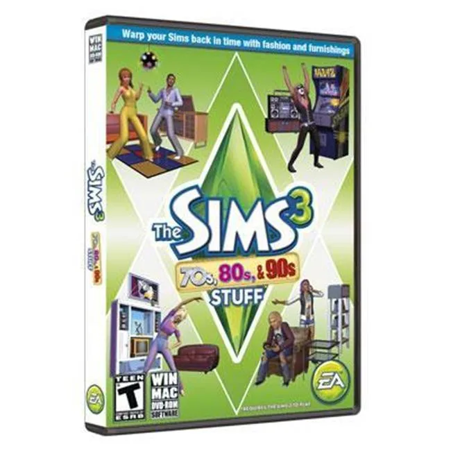 Electronic Arts Electronic Arts 19782 The Sims 3 70s 80s 90s Stuff game cube — product photo