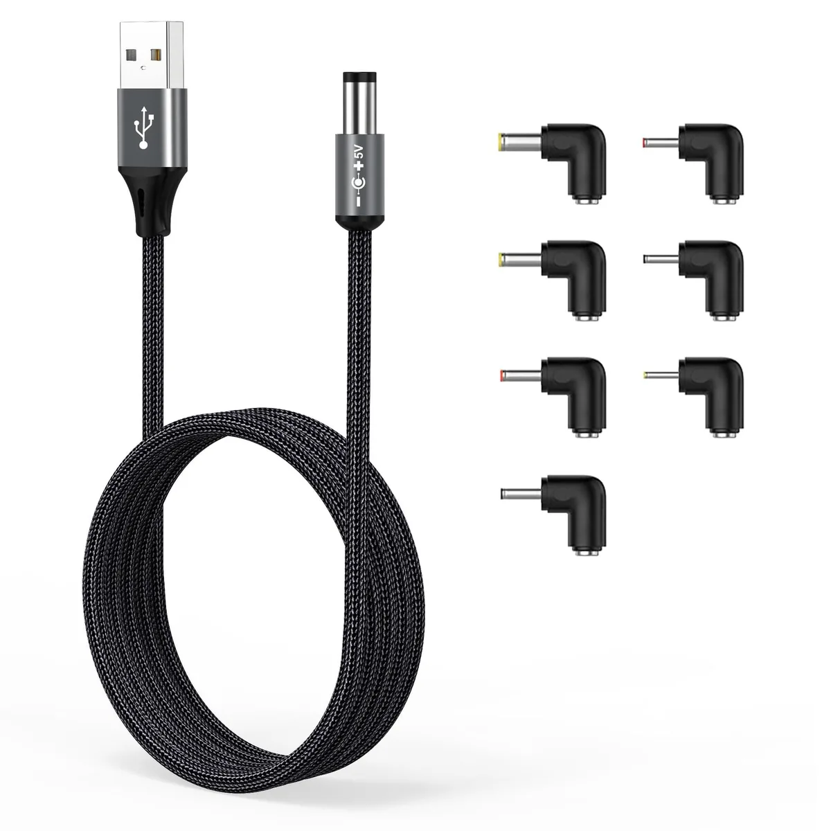  AGVEE BD21Z-GBB65 USB to DC 5V Power Cord 5.5x2.1mm 1m — product photo