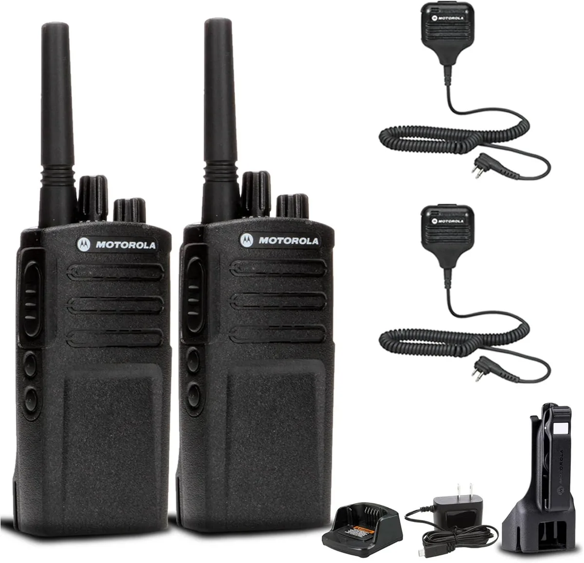 Motorola Motorola RMV2080 On-Site 2-Way Radio Bundle with HKLN4606 Speaker Mic — product photo
