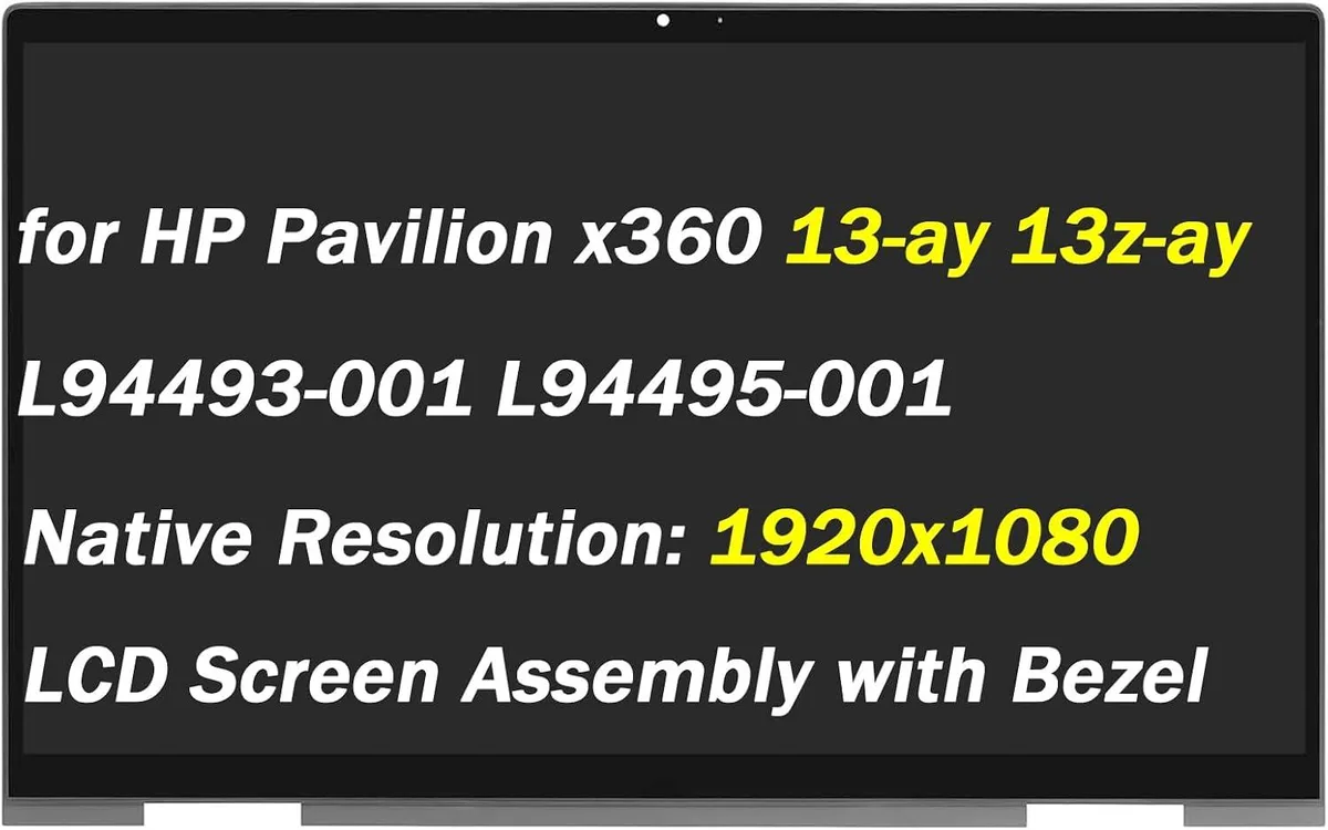 NUOLAISUN NUOLAISUN L94493-001 L94495-001 13.3" 1920x1080 Touch Screen Assembly — product photo