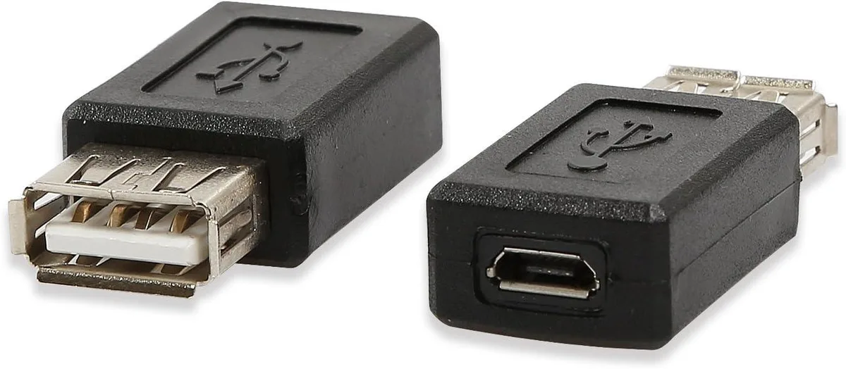 TeKit TeKit USB 2.0 A Female to Micro USB Female Adapter 2 Pack — product photo