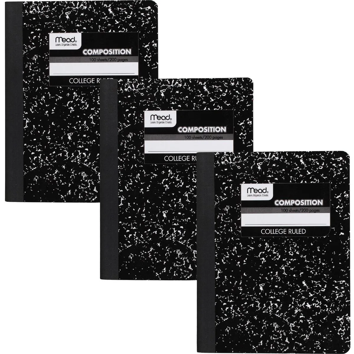 ACCO ACCO 38111 Mead College Ruled Composition Notebook 3 Pack — product photo