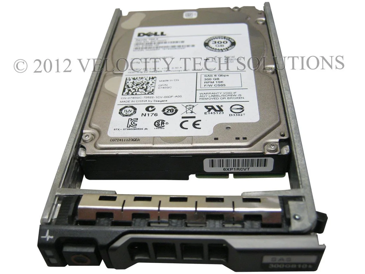 DELL DELL 745GC 300 GB 64 MB 6.0 Gbps 10K 2.5" SAS laptop hard drive — product photo