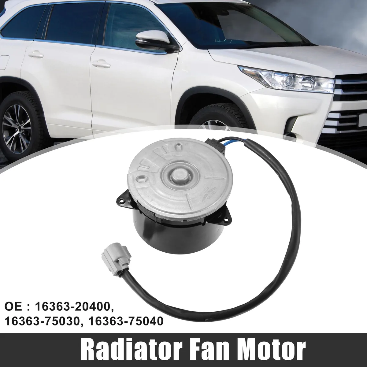 Unique-Bargains Unique-Bargains Radiator Fan Motor 16363-20400 5 Blade Driver Side car electronics accessory — product photo