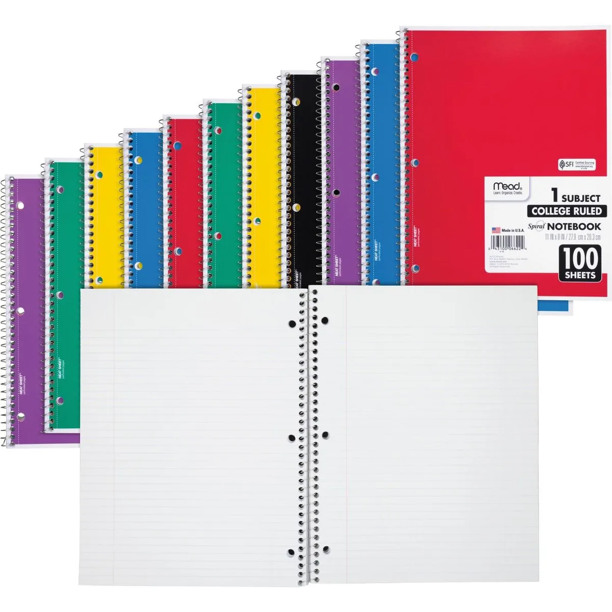 ACCO ACCO 06622BD Mead One-subject Spiral Notebook 12 pack — product photo