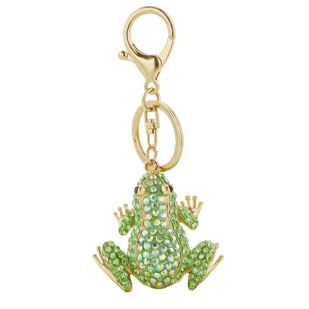  Viator Gear Frog Keyholder Rhinestones Green Black — product photo