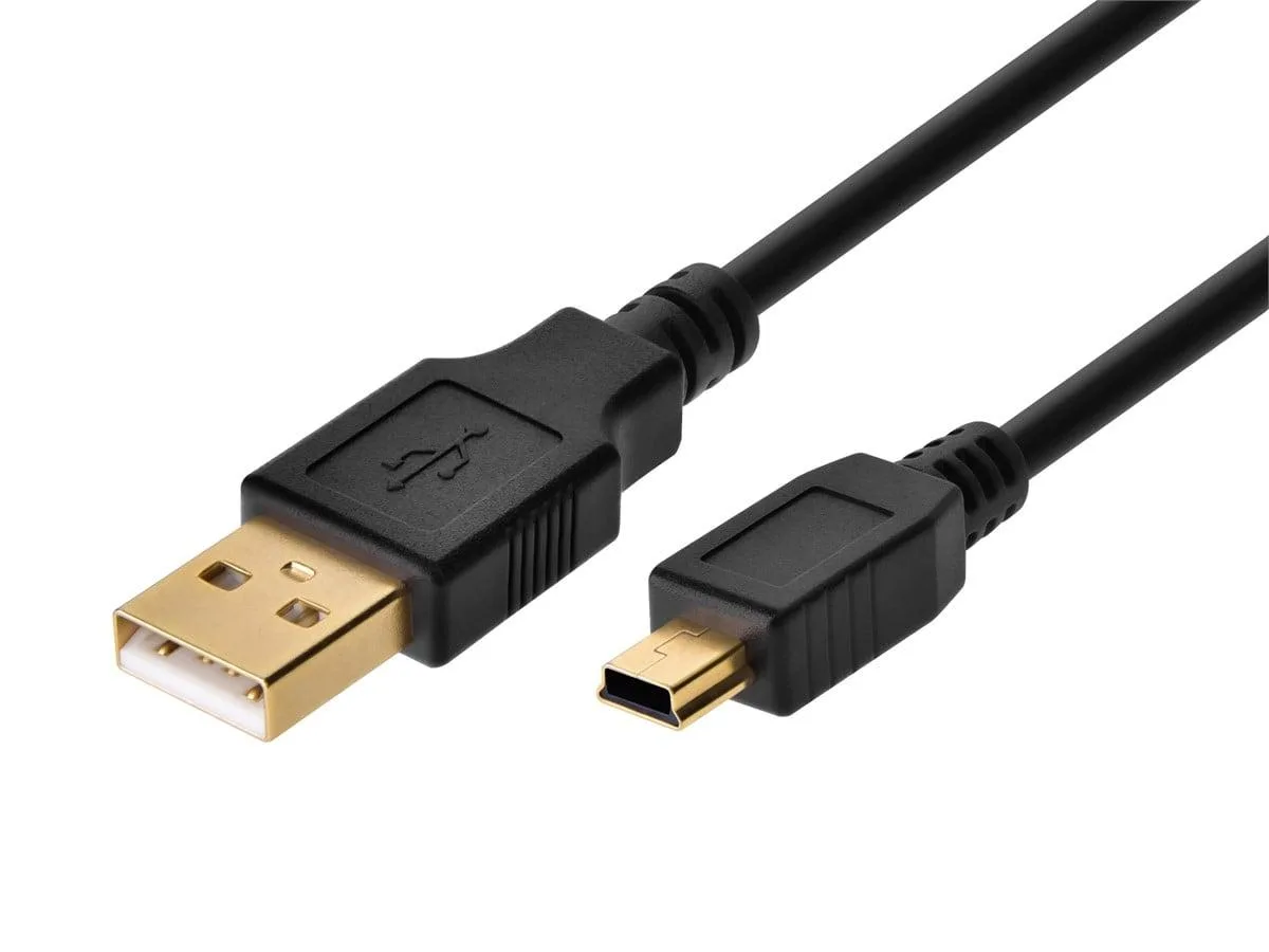 Monoprice Inc. Monoprice 10ft USB A to Mini-B 5-Pin 28AWG Cable Black — product photo