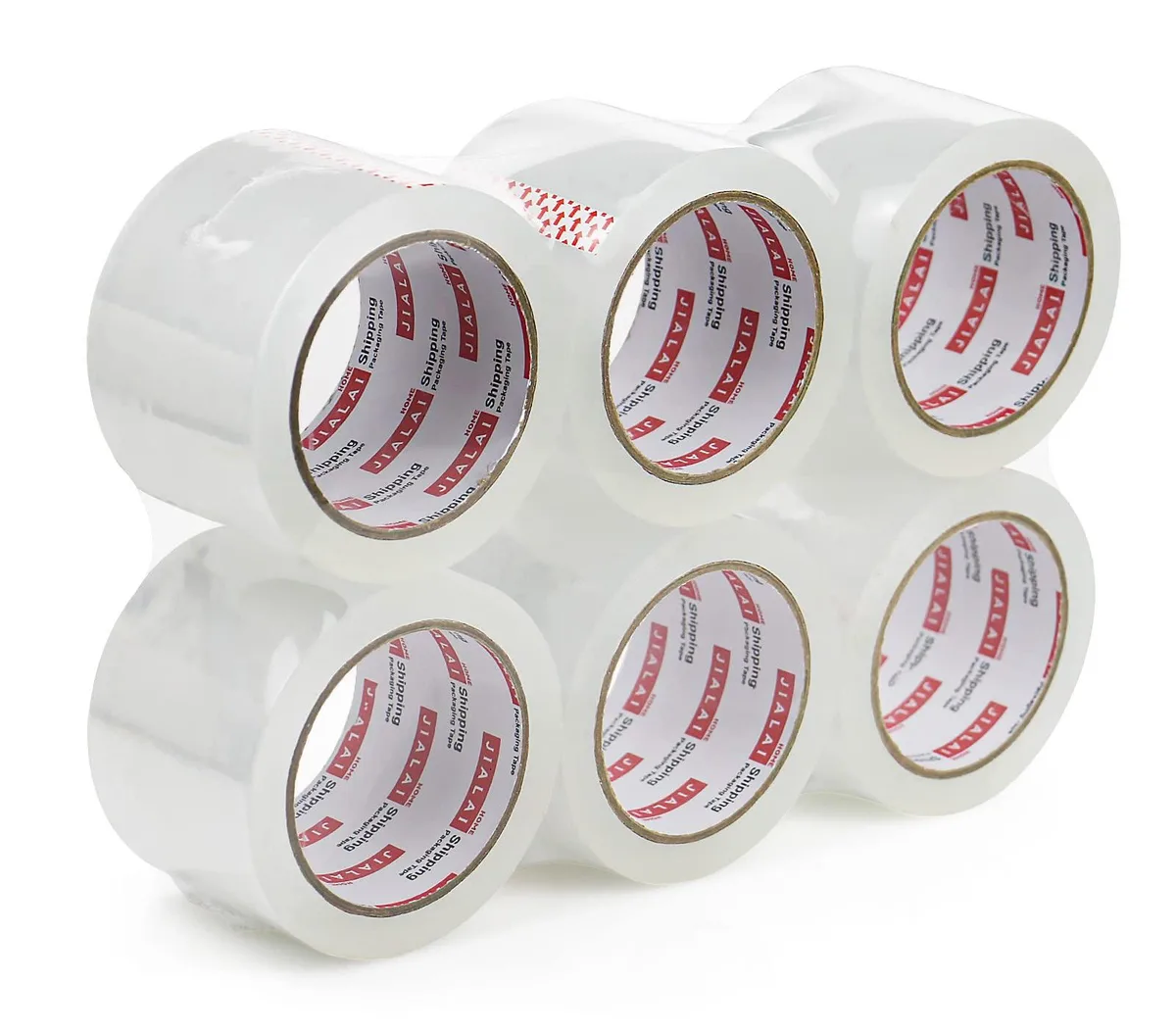 JIALAI HOME Packing Tape 3" x 60 yd 6 Rolls 2.4 mil — product photo