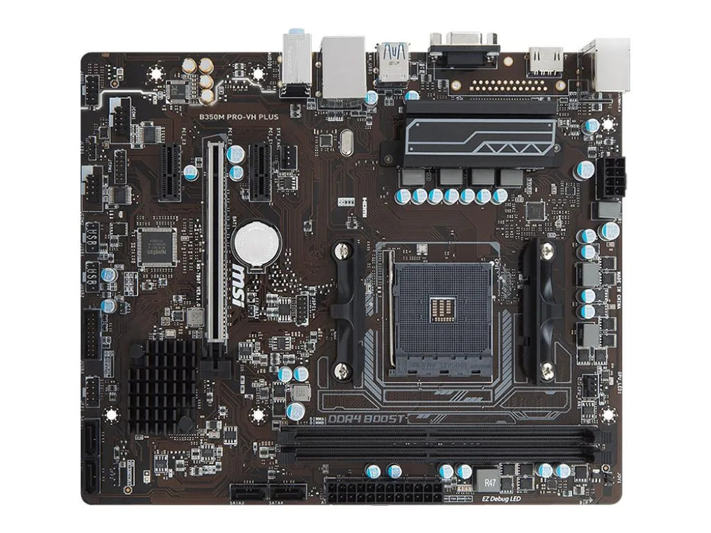 MSI MSI B350M PRO-VH PLUS AMD motherboard — product photo