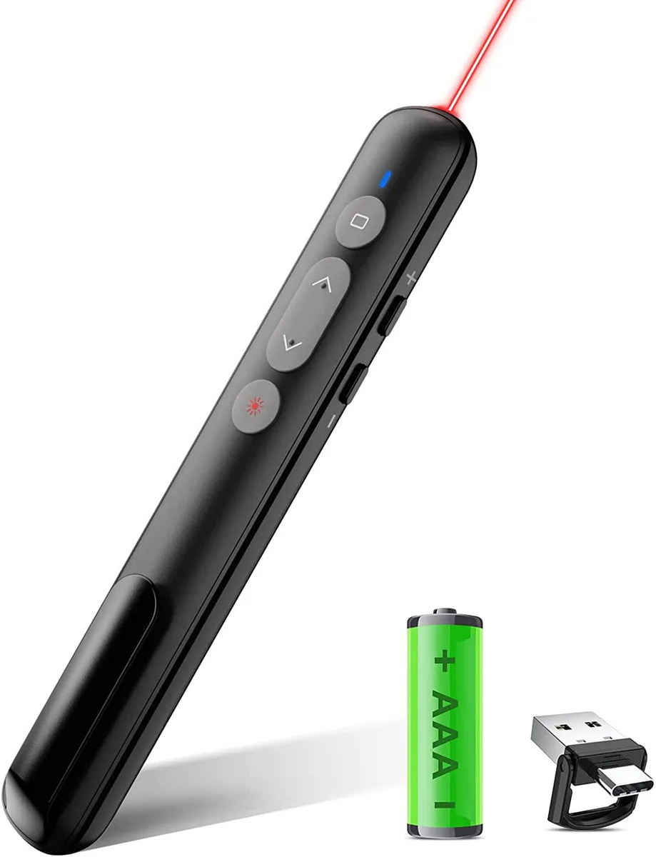 CELUX CELUX 2-in-1 USB-A & USB-C Wireless Presentation Remote 2.4 GHz 30 m range — product photo