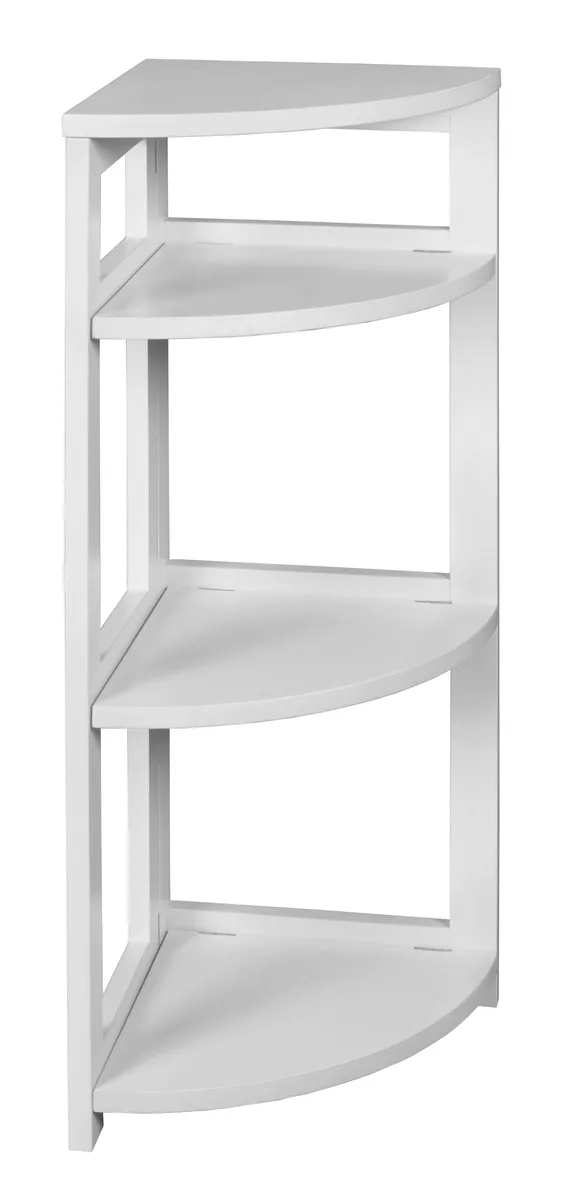 Romig Romig Flip Flop 34 in Folding 3-Shelf Corner Bookcase NR-FFC3412WH — product photo