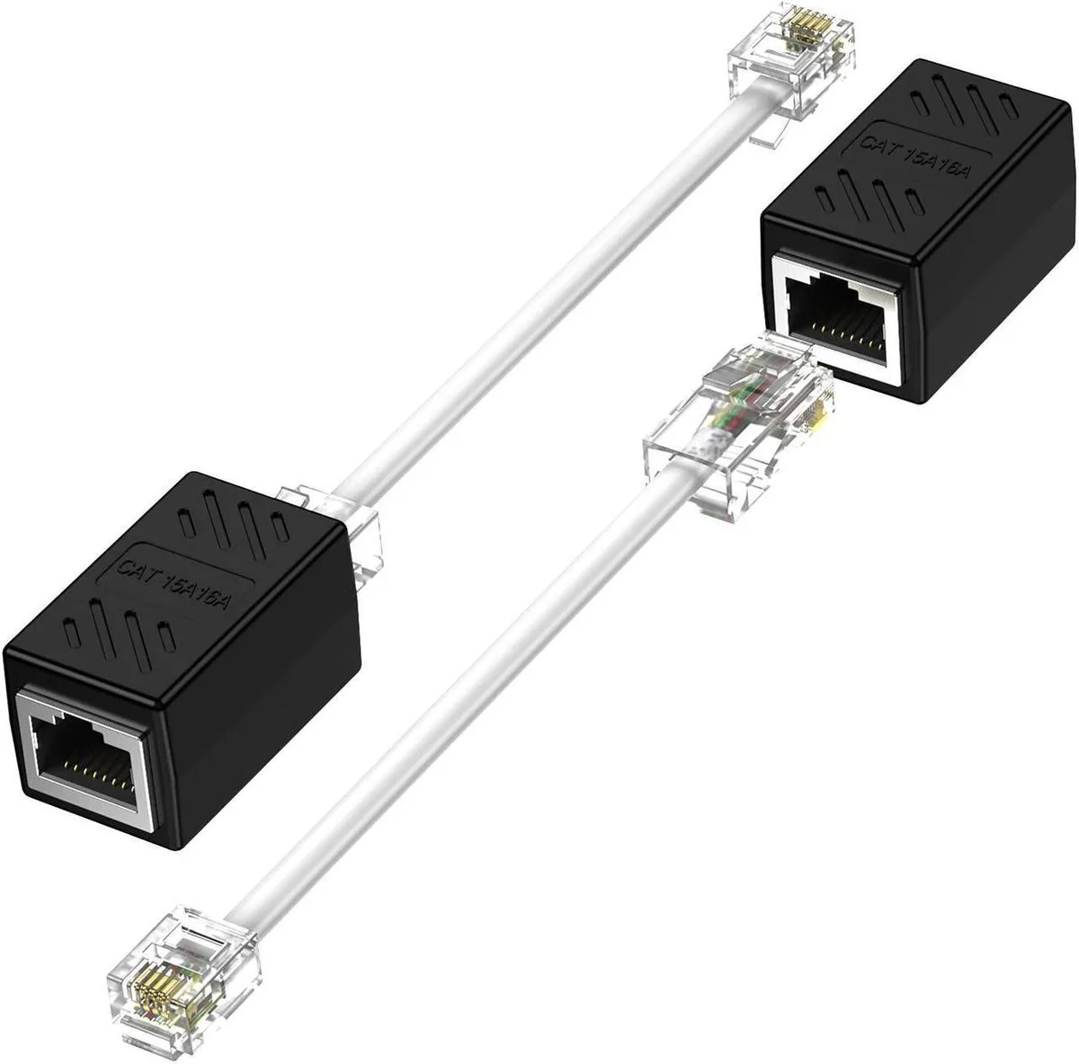 Vszerda Vszerda RJ45 Female to RJ11 Male Adapter 2 Pack network ethernet cable — product photo