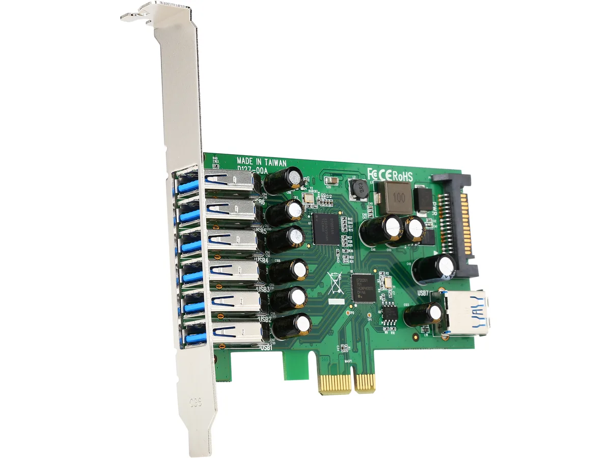 STARTECH STARTECH PEXUSB3S7 7-Port USB 3.0 PCIe Expansion Card — product photo