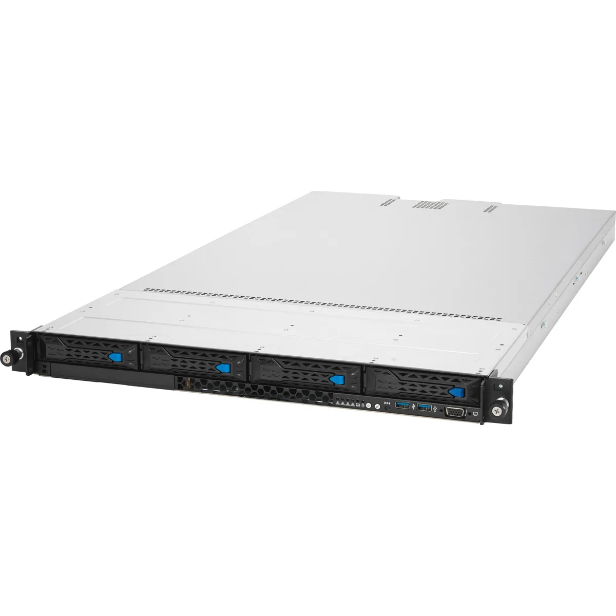 ASUS ASUS RS500A-E11-RS4U-WOCPU010Z 1U barebone server, EPYC 7003, 16 DIMM DDR4, 4 NVMe, 800W — product photo