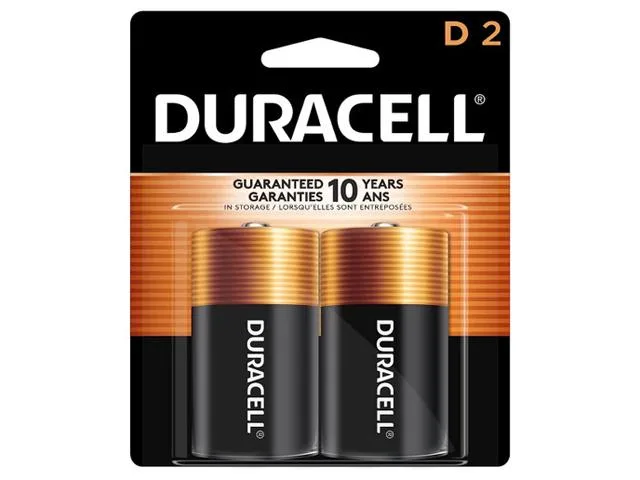 DURACELL DURACELL MN1300B2 D Alkaline standard battery 1.5 V 2 pack — product photo